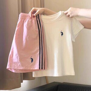 Polo tracksuit - Pink - Tennis outfit - Women's size L